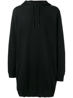 удлиненная толстовка с капюшоном MSGM