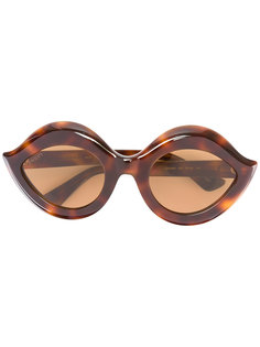 солнцезащитные очки с фигурной оправой Gucci Eyewear