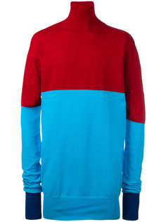 roll neck bicolour jumper J.W.Anderson