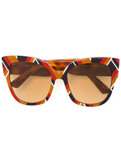 солнцезащитные очки с геометрическим принтом Gucci Eyewear