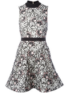 floral layered flared dress Self-Portrait