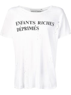 футболка с принтом логотипа Enfants Riches Deprimes