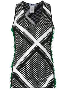 топ с бахромой MSGM