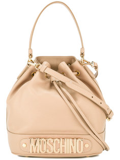 logo bucket tote Moschino