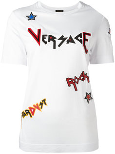 Rock slgoan T-shirt Versace