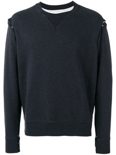 snap button felpa sweatshirt Maison Margiela