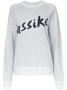 logo print sweatshirt  Bassike