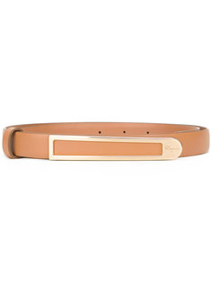 elongated metallic buckle belt Salvatore Ferragamo