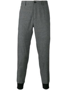 ribbed cuff checked trousers Burberry