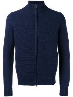 textured zip cardigan  Malo