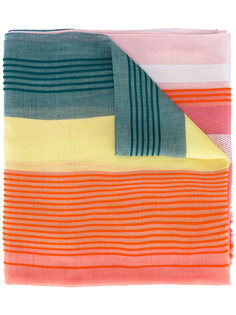 colour block striped scarf Paul Smith