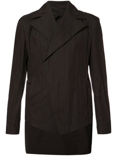 broad lapel asymmetric blazer Julius