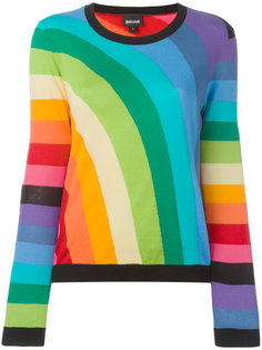 rainbow intarsia jumper Just Cavalli