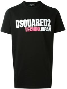 футболка с принтом techno Japan Dsquared2