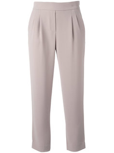 pleated front cropped trousers Steffen Schraut