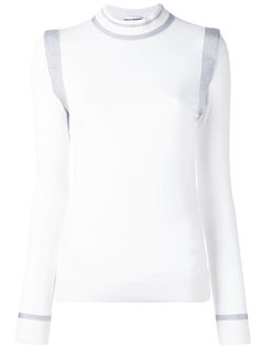 glitter detail knitted top Paco Rabanne