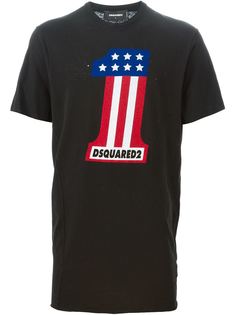 футболка с принтом  Dsquared2