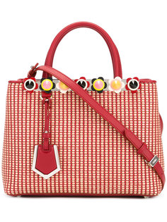 woven texture tote bag Fendi