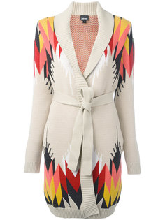 geometric intarsia cardi-coat Just Cavalli