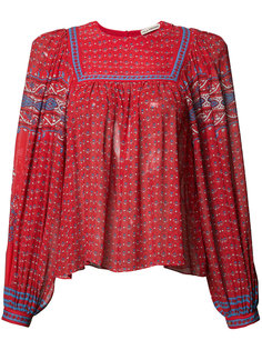 patterned pleated blouse Ulla Johnson