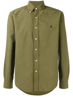 embroidered logo button-down shirt Polo Ralph Lauren