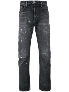 ripped knees tapered jeans Neighborhood