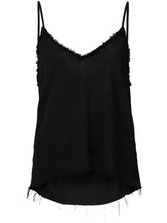 fringe-hem tank top Raquel Allegra