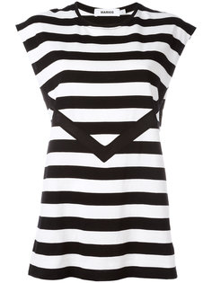 striped sleeveless T-shirt Marios