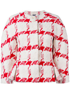 houndstooth peplum jacket Alexander McQueen