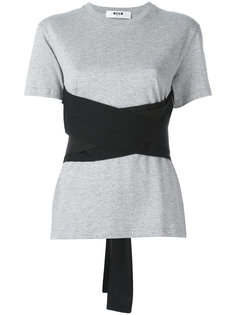 wrapped waist T-shirt  MSGM