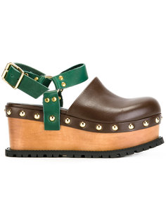 studded clog sandals Sacai