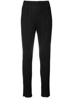 pleated slim-fit trousers Pleats Please By Issey Miyake