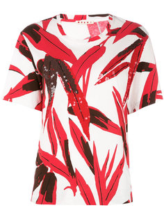 leaf print T-shirt Marni