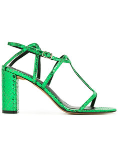 snakeskin effect sandals  Jean-Michel Cazabat