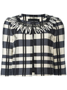 checked cropped jacket  Christian Pellizzari