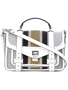 striped woven satchel Proenza Schouler