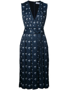 floral print pleated dress Victoria Beckham
