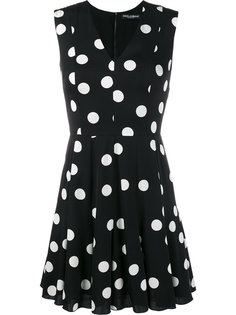 короткое платье в горох Dolce &amp; Gabbana