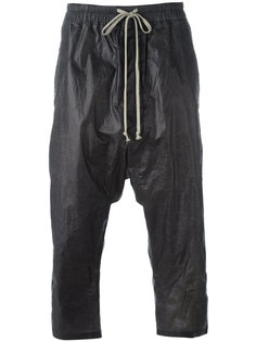 укороченные штаны на завязках Rick Owens DRKSHDW