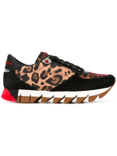 кроссовки с леопардовым рисунком Dolce &amp; Gabbana