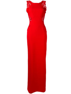 длинное платье с кружевными панелями Ermanno Scervino