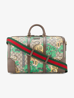 дорожная сумка с принтом тигров Gucci