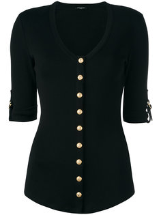 топ с V-образным вырезом Balmain