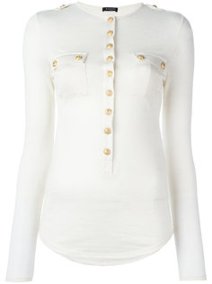 топ с длинными рукавами Balmain