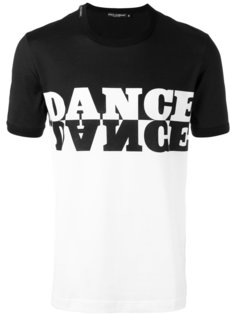 футболка с принтом dance Dolce &amp; Gabbana