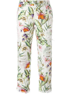 укороченные брюки с цветочным рисунком Ermanno Scervino