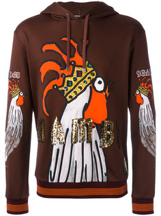 sequin print hoodie  Dolce &amp; Gabbana