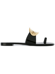 сандалии с логотипом на бляшке Giuseppe Zanotti Design