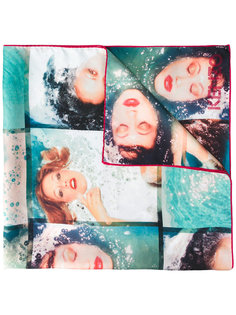 face print scarf Kenzo