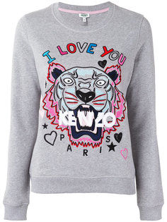 tiger and slogan sweatshirt Kenzo